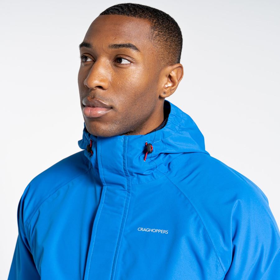 Craghoppers Waterproof Orion Men's Jackets Blue | MIC3677YW