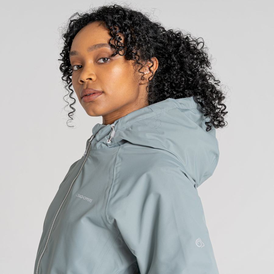 Craghoppers Waterproof Salina Women's Jackets Light Blue | ZYM752CJ