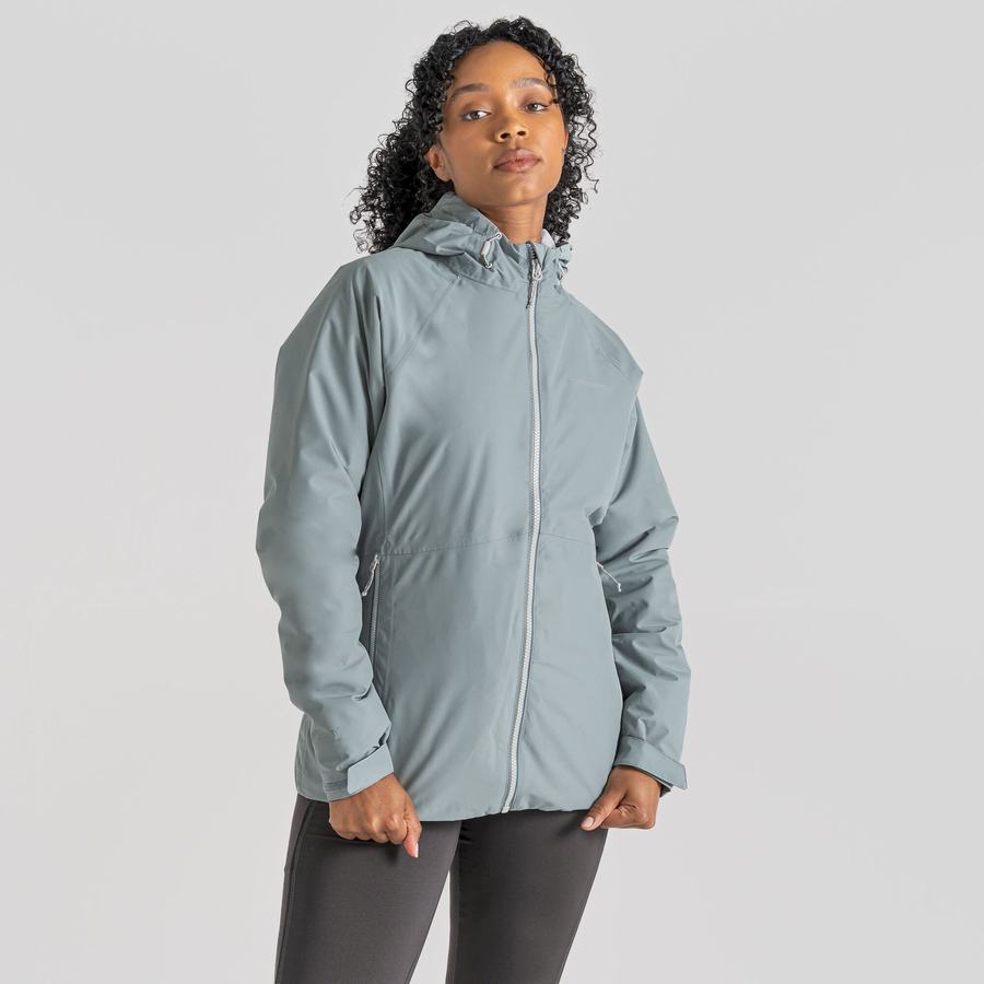 Craghoppers Waterproof Salina Women's Jackets Light Blue | ZYM752CJ