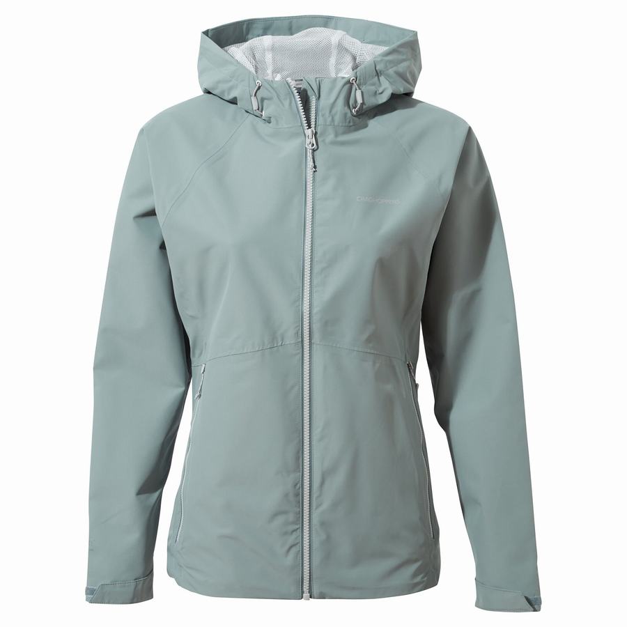 Craghoppers Waterproof Salina Women's Jackets Light Blue | ZYM752CJ