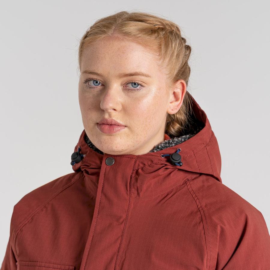 Craghoppers Waverley Thermic Women's Jackets Deep Red | ECP4410ZF